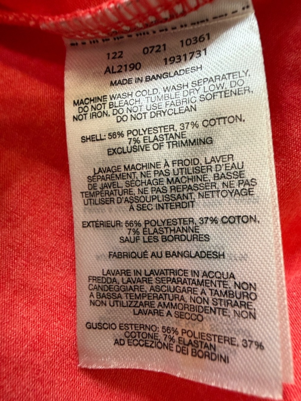 Columbia Red,Orange Women's Sleeveless Tank Top - Picture 6 of 7